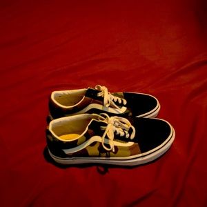 Army, fatigue, vans sneakers